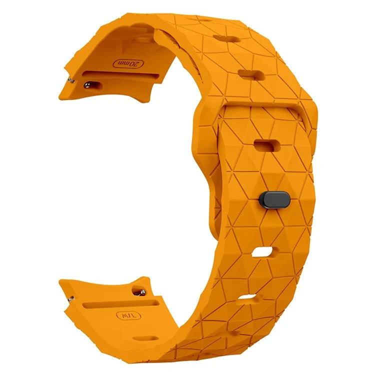 KALEBOL KLB-ZQWFKGJ-001 For Samsung Galaxy Watch FE 40mm / Watch 4 / 5 / 6 Football Pattern Silicone Watch Strap Band