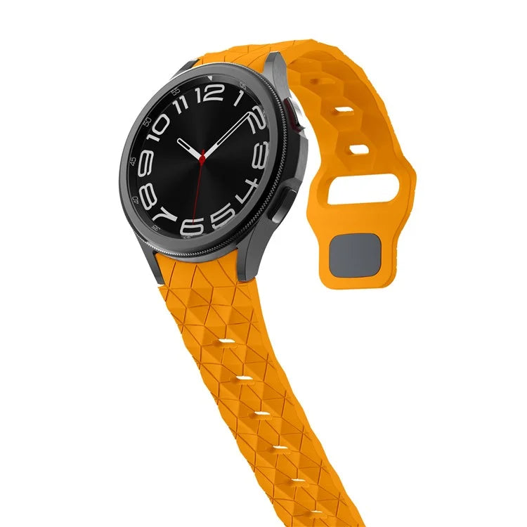 KALEBOL KLB-ZQWFKGJ-001 For Samsung Galaxy Watch FE 40mm / Watch 4 / 5 / 6 Football Pattern Silicone Watch Strap Band