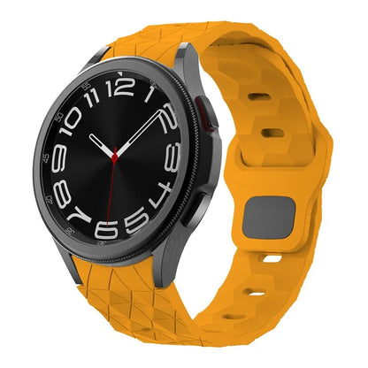 KALEBOL KLB-ZQWFKGJ-001 For Samsung Galaxy Watch FE 40mm / Watch 4 / 5 / 6 Football Pattern Silicone Watch Strap Band