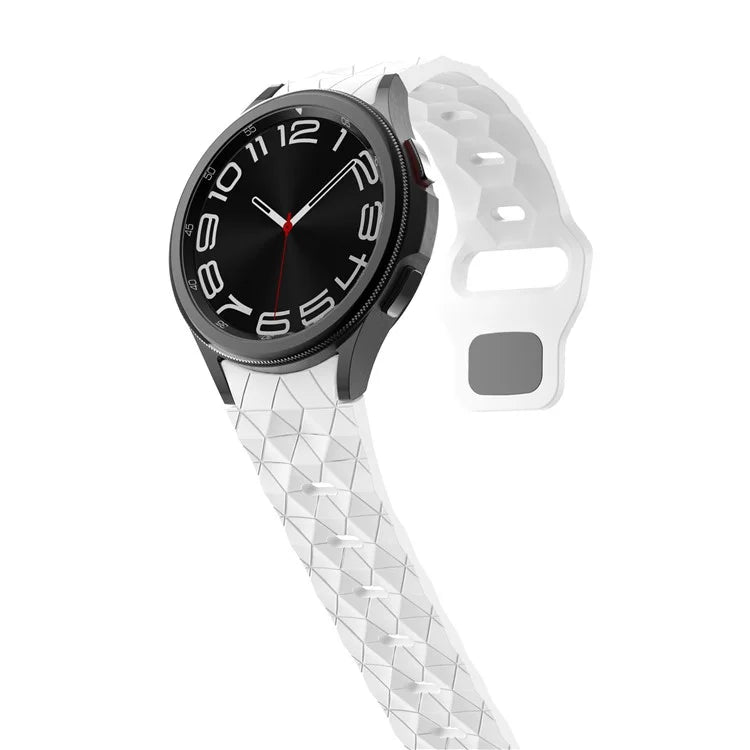 KALEBOL KLB-ZQWFKGJ-001 For Samsung Galaxy Watch FE 40mm / Watch 4 / 5 / 6 Football Pattern Silicone Watch Strap Band