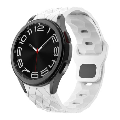 KALEBOL KLB-ZQWFKGJ-001 For Samsung Galaxy Watch FE 40mm / Watch 4 / 5 / 6 Football Pattern Silicone Watch Strap Band