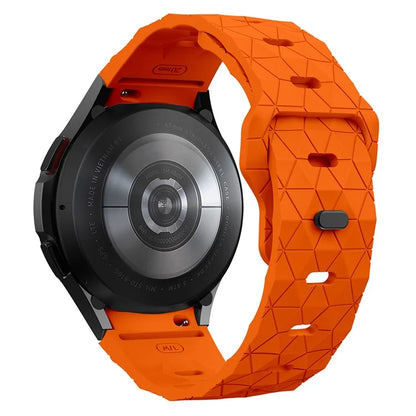 KALEBOL KLB-ZQWFKGJ-001 For Samsung Galaxy Watch FE 40mm / Watch 4 / 5 / 6 Football Pattern Silicone Watch Strap Band