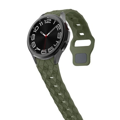 KALEBOL KLB-ZQWFKGJ-001 For Samsung Galaxy Watch FE 40mm / Watch 4 / 5 / 6 Football Pattern Silicone Watch Strap Band