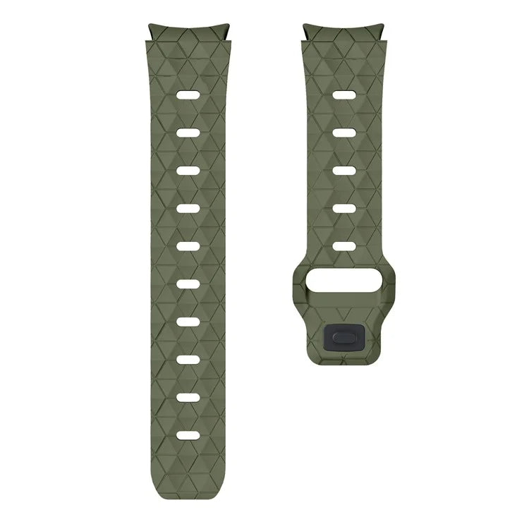 KALEBOL KLB-ZQWFKGJ-001 For Samsung Galaxy Watch FE 40mm / Watch 4 / 5 / 6 Football Pattern Silicone Watch Strap Band