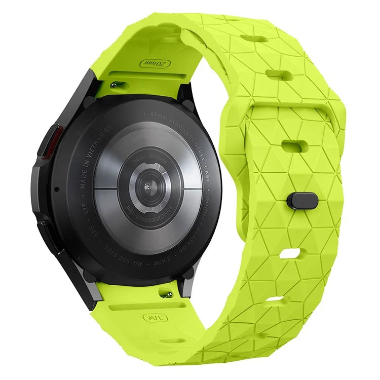 KALEBOL KLB-ZQWFKGJ-001 For Samsung Galaxy Watch FE 40mm / Watch 4 / 5 / 6 Football Pattern Silicone Watch Strap Band