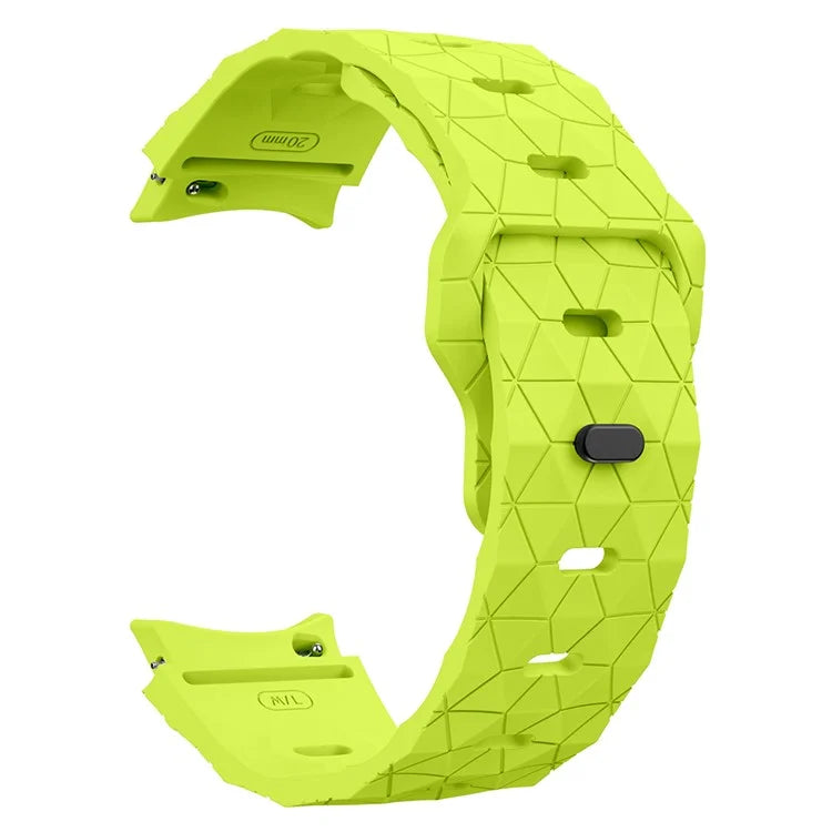 KALEBOL KLB-ZQWFKGJ-001 For Samsung Galaxy Watch FE 40mm / Watch 4 / 5 / 6 Football Pattern Silicone Watch Strap Band