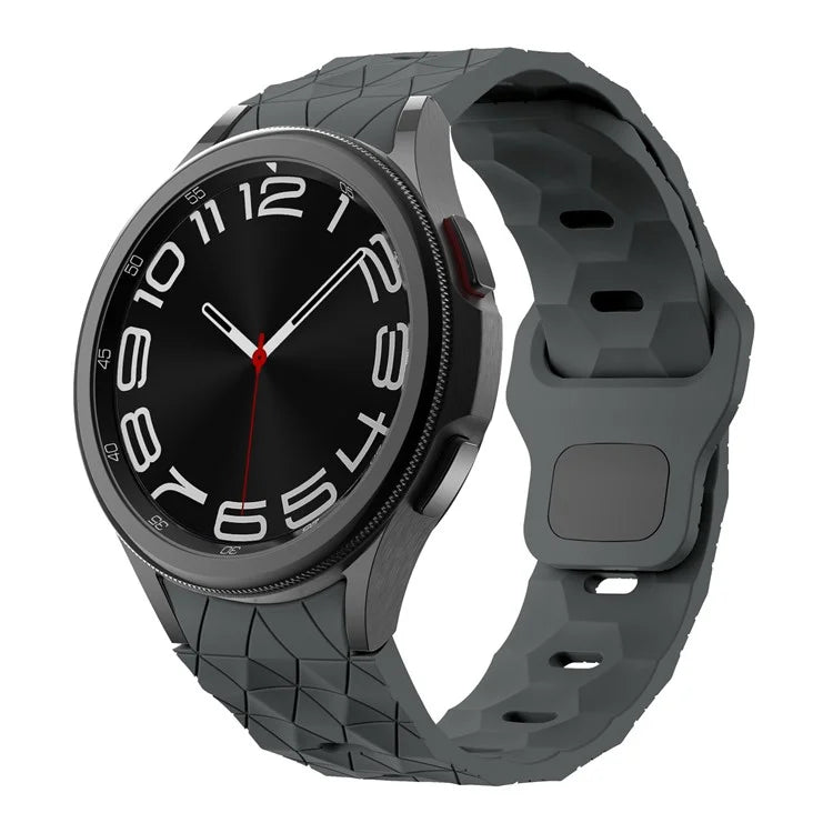 KALEBOL KLB-ZQWFKGJ-001 For Samsung Galaxy Watch FE 40mm / Watch 4 / 5 / 6 Football Pattern Silicone Watch Strap Band
