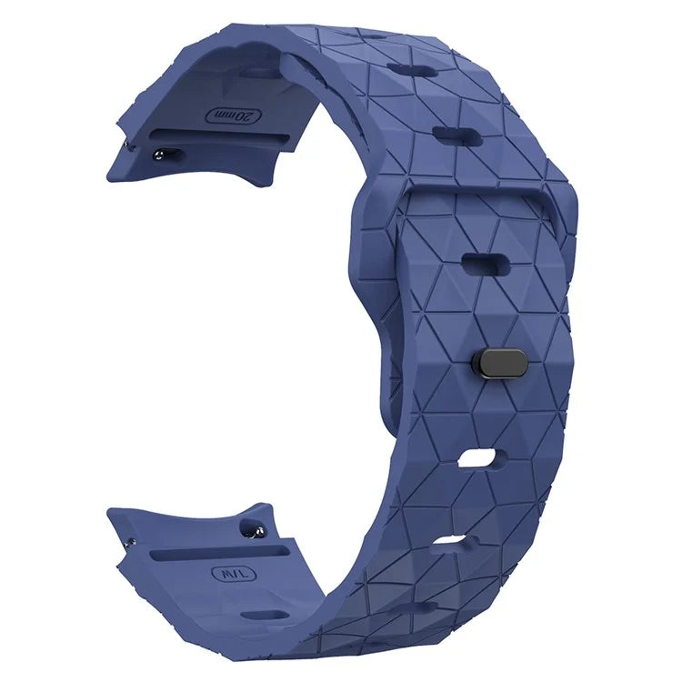 KALEBOL KLB-ZQWFKGJ-001 For Samsung Galaxy Watch FE 40mm / Watch 4 / 5 / 6 Football Pattern Silicone Watch Strap Band