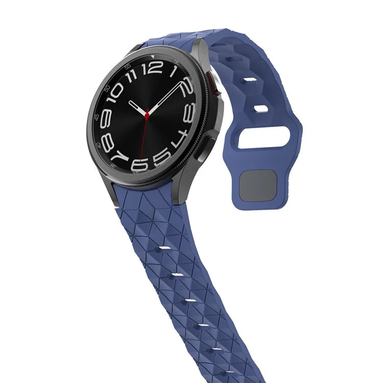 KALEBOL KLB-ZQWFKGJ-001 For Samsung Galaxy Watch FE 40mm / Watch 4 / 5 / 6 Football Pattern Silicone Watch Strap Band