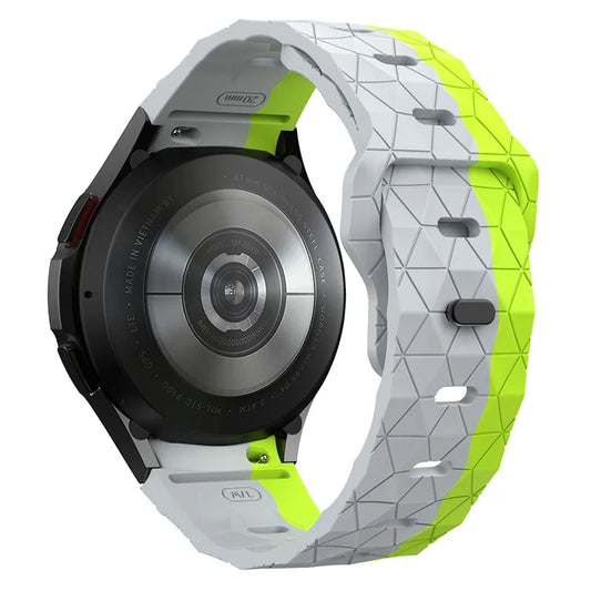 KALEBOL KLB-ZQWFKGJ-001 For Samsung Galaxy Watch FE 40mm / Watch 4 / 5 / 6 Football Pattern Silicone Watch Strap Band Green