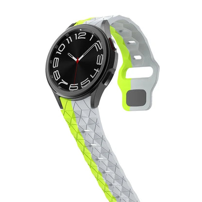 KALEBOL KLB-ZQWFKGJ-001 For Samsung Galaxy Watch FE 40mm / Watch 4 / 5 / 6 Football Pattern Silicone Watch Strap Band Green