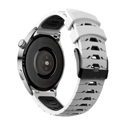 KALEBOL KLB-SSTXGJ-001 For Samsung Galaxy Watch6 Classic 43mm / 47mm / GarminActive 20mm Silicone Trapezoidal Watch Strap