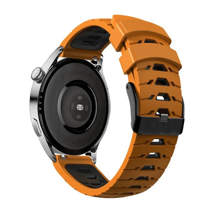 KALEBOL KLB-SSTXGJ-001 For Samsung Galaxy Watch6 Classic 43mm / 47mm / GarminActive 20mm Silicone Trapezoidal Watch Strap