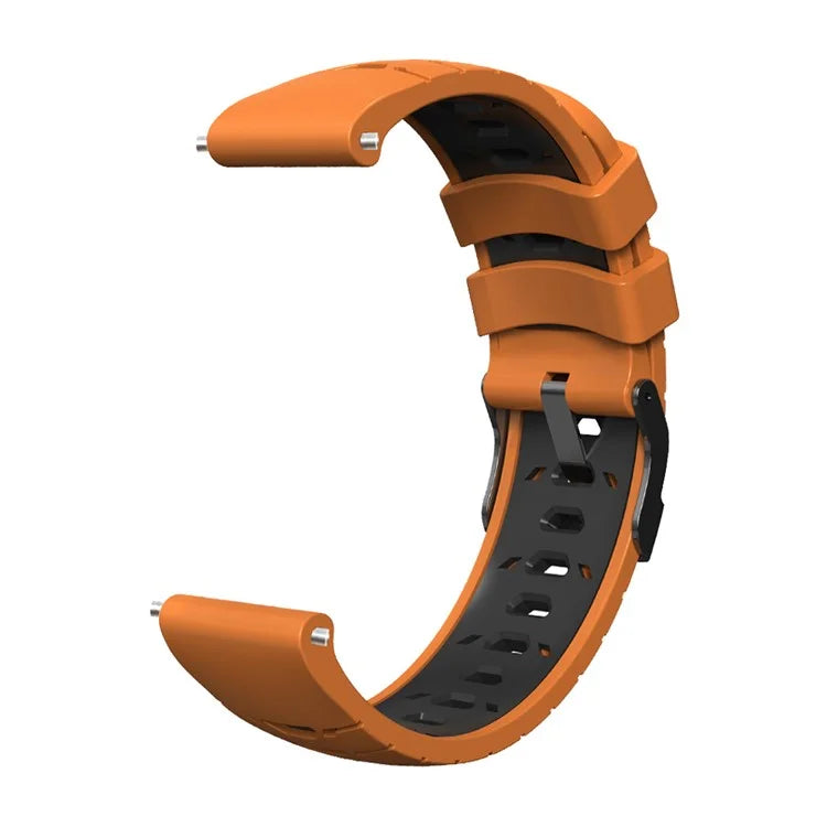 KALEBOL KLB-SSTXGJ-001 For Samsung Galaxy Watch6 Classic 43mm / 47mm / GarminActive 20mm Silicone Trapezoidal Watch Strap