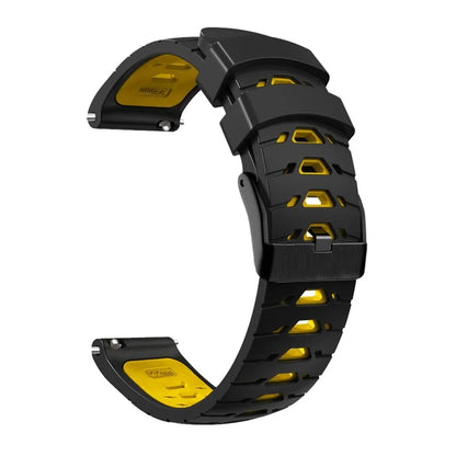 KALEBOL KLB-SSTXGJ-001 For Samsung Galaxy Watch6 Classic 43mm / 47mm / GarminActive 20mm Silicone Trapezoidal Watch Strap