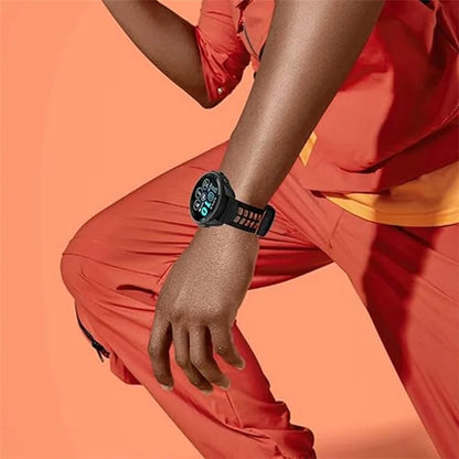 KALEBOL KLB-SSTXGJ-001 For Samsung Galaxy Watch6 Classic 43mm / 47mm / GarminActive 20mm Silicone Trapezoidal Watch Strap