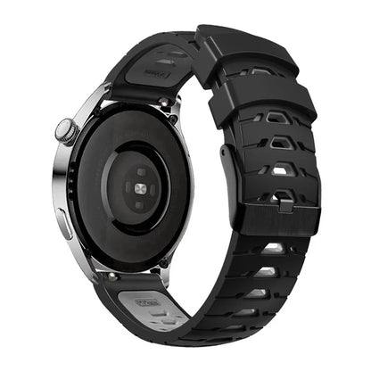 KALEBOL KLB-SSTXGJ-001 For Samsung Galaxy Watch6 Classic 43mm / 47mm / GarminActive 20mm Silicone Trapezoidal Watch Strap