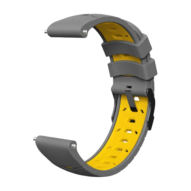 KALEBOL KLB-SSTXGJ-001 For Samsung Galaxy Watch6 Classic 43mm / 47mm / GarminActive 20mm Silicone Trapezoidal Watch Strap