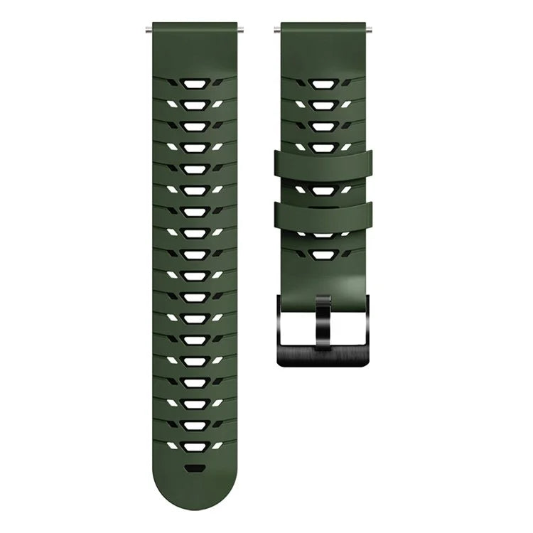 KALEBOL KLB-SSTXGJ-001 For Samsung Galaxy Watch6 Classic 43mm / 47mm / GarminActive 20mm Silicone Trapezoidal Watch Strap