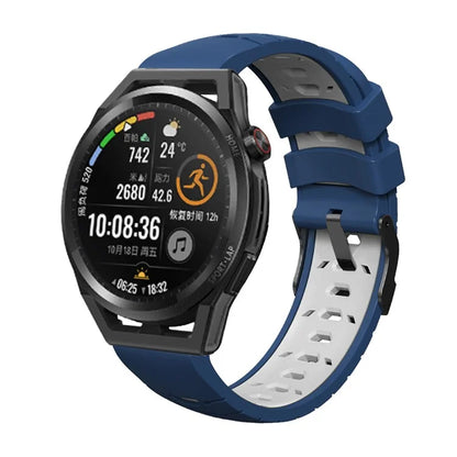 KALEBOL KLB-SSTXGJ-001 For Samsung Galaxy Watch6 Classic 43mm / 47mm / GarminActive 20mm Silicone Trapezoidal Watch Strap