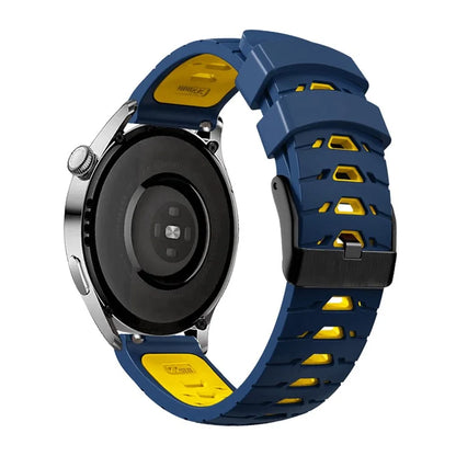 KALEBOL KLB-SSTXGJ-001 For Samsung Galaxy Watch6 Classic 43mm / 47mm / GarminActive 20mm Silicone Trapezoidal Watch Strap