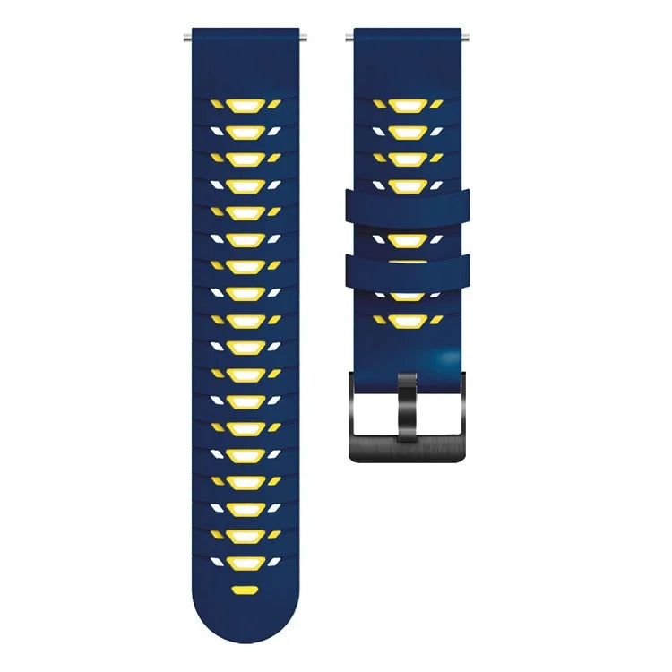 KALEBOL KLB-SSTXGJ-001 For Samsung Galaxy Watch6 Classic 43mm / 47mm / GarminActive 20mm Silicone Trapezoidal Watch Strap
