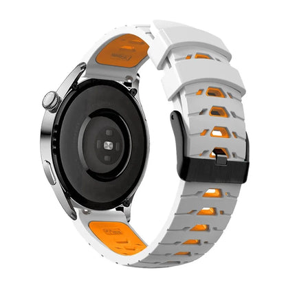 KALEBOL KLB-SSTXGJ-001 For Samsung Galaxy Watch3 45mm / Huawei Watch Ultimate Trapezoidal Silicone 22mm Watch Band