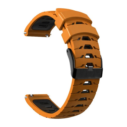 KALEBOL KLB-SSTXGJ-001 For Samsung Galaxy Watch3 45mm / Huawei Watch Ultimate Trapezoidal Silicone 22mm Watch Band