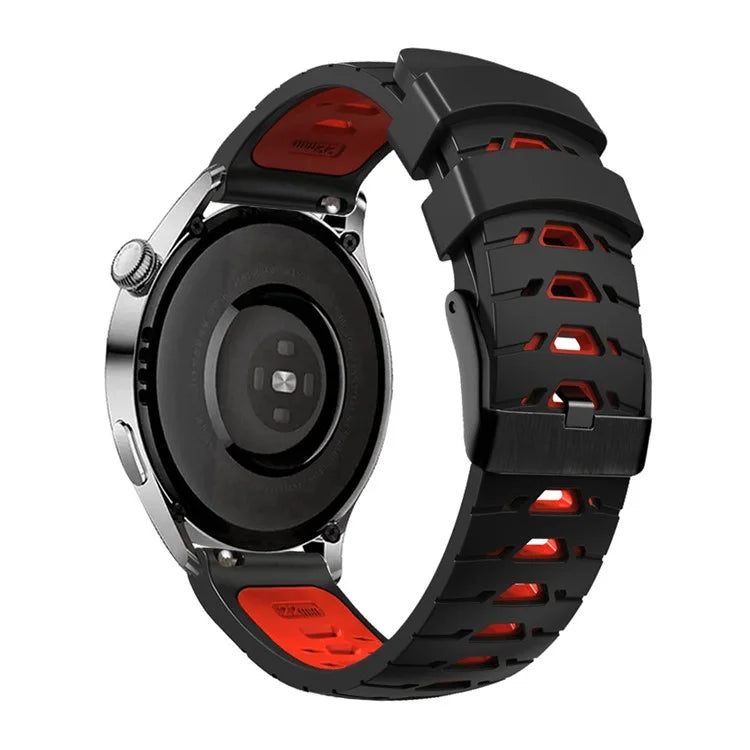 KALEBOL KLB-SSTXGJ-001 For Samsung Galaxy Watch3 45mm / Huawei Watch Ultimate Trapezoidal Silicone 22mm Watch Band
