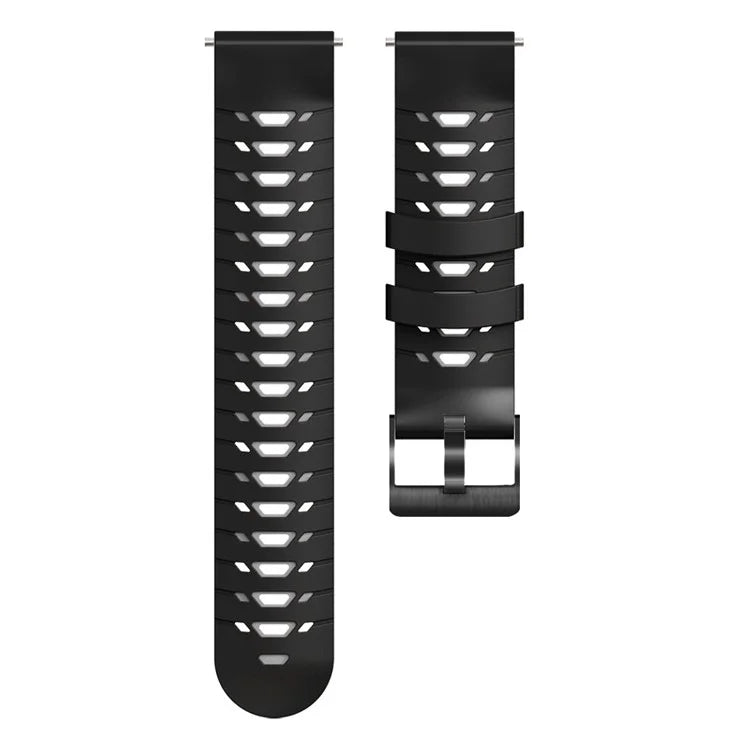 KALEBOL KLB-SSTXGJ-001 For Samsung Galaxy Watch3 45mm / Huawei Watch Ultimate Trapezoidal Silicone 22mm Watch Band