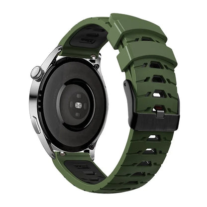 KALEBOL KLB-SSTXGJ-001 For Samsung Galaxy Watch3 45mm / Huawei Watch Ultimate Trapezoidal Silicone 22mm Watch Band