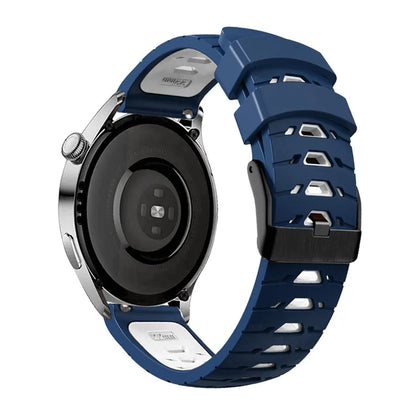 KALEBOL KLB-SSTXGJ-001 For Samsung Galaxy Watch3 45mm / Huawei Watch Ultimate Trapezoidal Silicone 22mm Watch Band