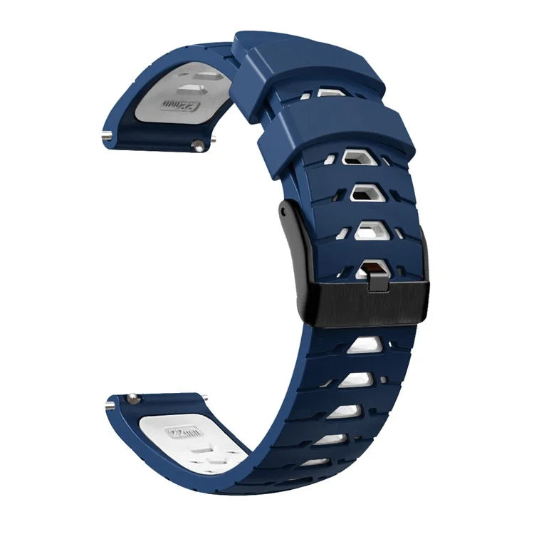 KALEBOL KLB-SSTXGJ-001 For Samsung Galaxy Watch3 45mm / Huawei Watch Ultimate Trapezoidal Silicone 22mm Watch Band