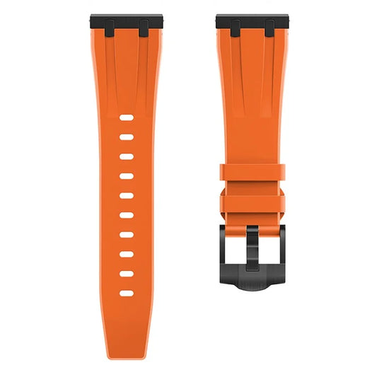 KALEBOL KLB-YTGJ-001 for Samsung Galaxy Watch3 45mm / Huawei Watch Ultimate / Watch GT 3 SE Liquid Silicone Watch Band+Orange