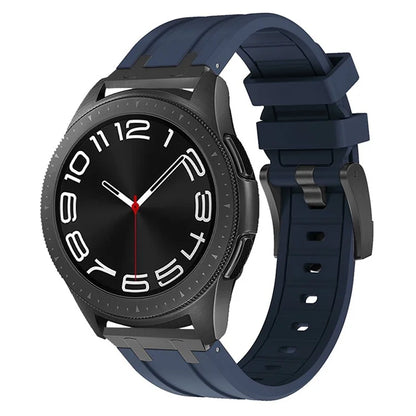 KALEBOL KLB-YTGJ-001 for Samsung Galaxy Watch3 45mm / Huawei Watch Ultimate / Watch GT 3 SE Liquid Silicone Watch Band+Blue