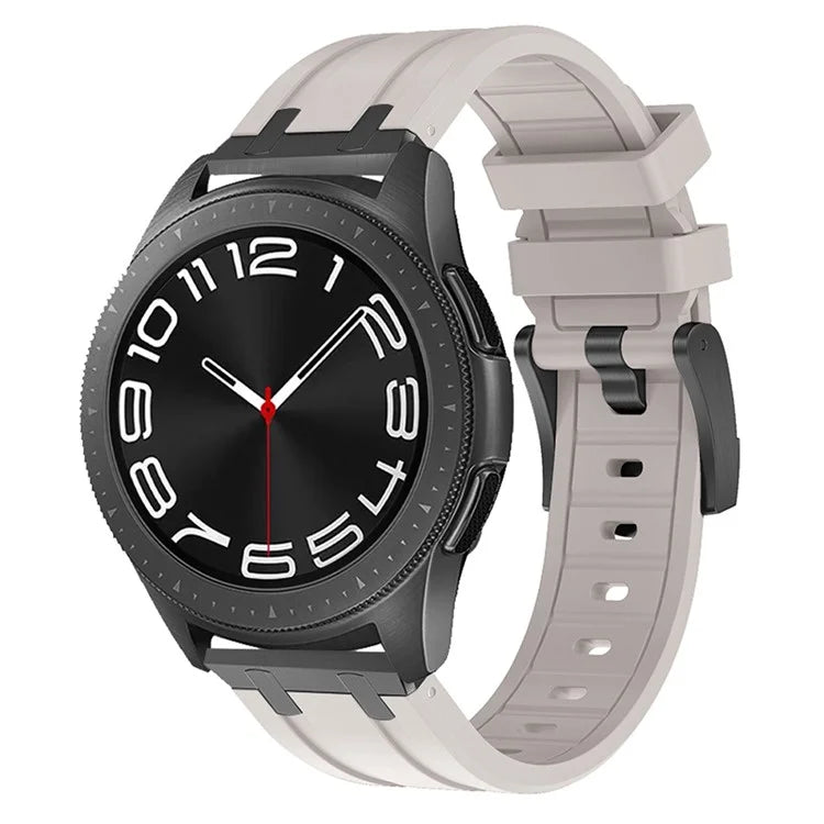 KALEBOL KLB-YTGJ-001 for Samsung Galaxy Watch3 45mm / Huawei Watch Ultimate / Watch GT 3 SE Liquid Silicone Watch Band+Starlight