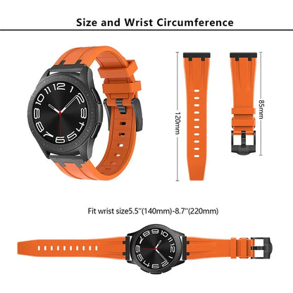 KALEBOL KLB-YTGJ-001 for Samsung Galaxy Watch3 45mm / Huawei Watch Ultimate / Watch GT 3 SE Liquid Silicone Watch Band+Starlight