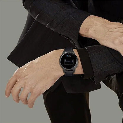 KALEBOL KLB-FMWZP-001 For Samsung Galaxy Watch3 45mm / Huawei Watch 4 Pro Leather Watch Strap Genuine Cow Leather Watch Band