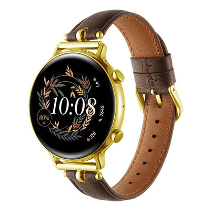 KALEBOL KLB-YZKZP-001 For Samsung Galaxy Watch6 Classic 47mm / Galaxy Watch5 Pro 45mm Genuine Cow Leather 20mm Watch Strap