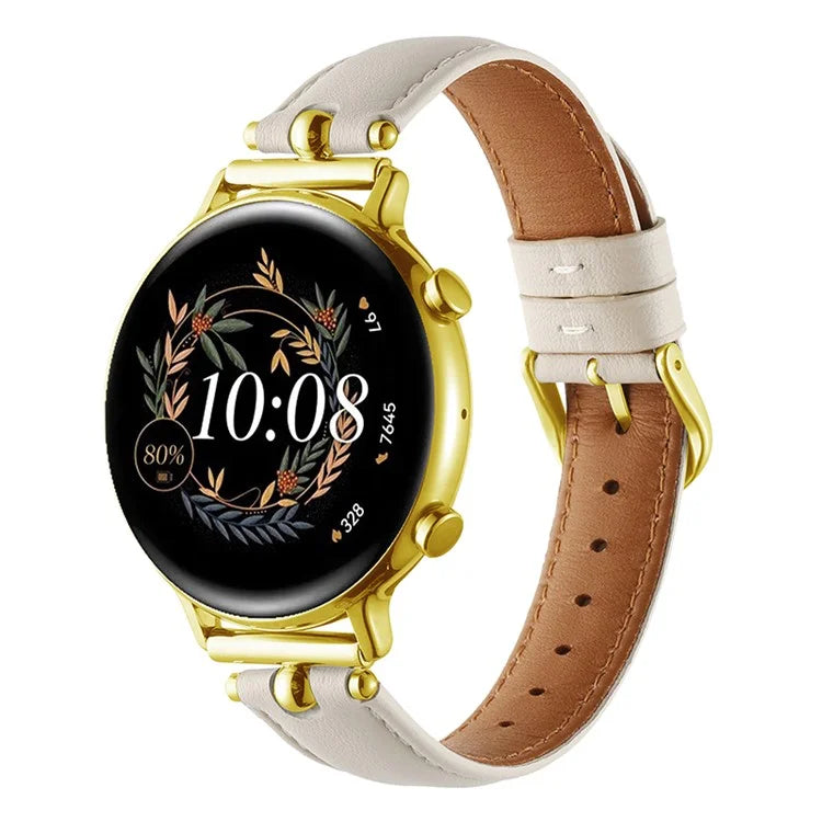 KALEBOL KLB-YZKZP-001 For Samsung Galaxy Watch6 Classic 47mm / Galaxy Watch5 Pro 45mm Genuine Cow Leather 20mm Watch Strap