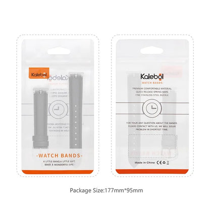 KALEBOL KLB-YZKZP-001 For Samsung Galaxy Watch6 Classic 47mm / Galaxy Watch5 Pro 45mm Genuine Cow Leather 20mm Watch Strap