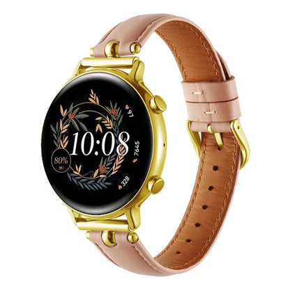 KALEBOL KLB-YZKZP-001 For Samsung Galaxy Watch6 Classic 47mm / Galaxy Watch5 Pro 45mm Genuine Cow Leather 20mm Watch Strap