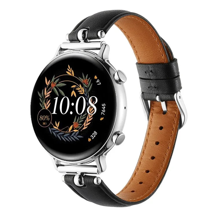 KALEBOL KLB-YZKZP-001 For Samsung Galaxy Watch6 Classic 47mm / Galaxy Watch5 Pro 45mm Genuine Cow Leather 20mm Watch Strap