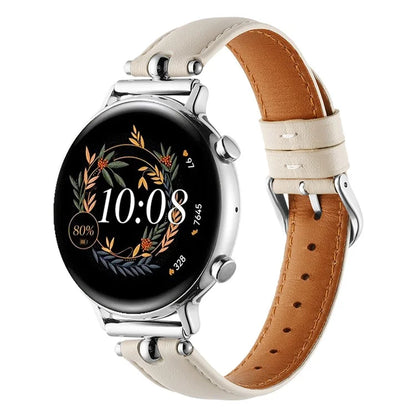 KALEBOL KLB-YZKZP-001 For Samsung Galaxy Watch6 Classic 47mm / Galaxy Watch5 Pro 45mm Genuine Cow Leather 20mm Watch Strap