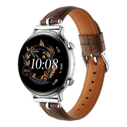 KALEBOL KLB-YZKZP-001 For Samsung Galaxy Watch6 Classic 47mm / Galaxy Watch5 Pro 45mm Genuine Cow Leather 20mm Watch Strap
