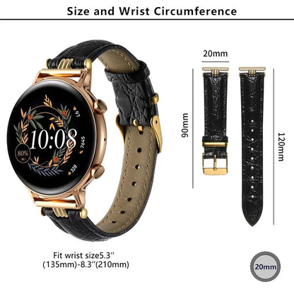 KALEBOL KLB-EYWPU-003 For Samsung Galaxy Watch6 Classic 47mm / Huami Amazfit Bip Watch Strap