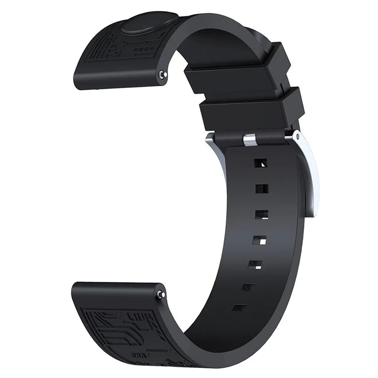 For Samsung Galaxy Watch3 45mm / Huawei Watch 4 / Garmin Venu 3 Universal 22mm Watch Band Silicone Watch Strap