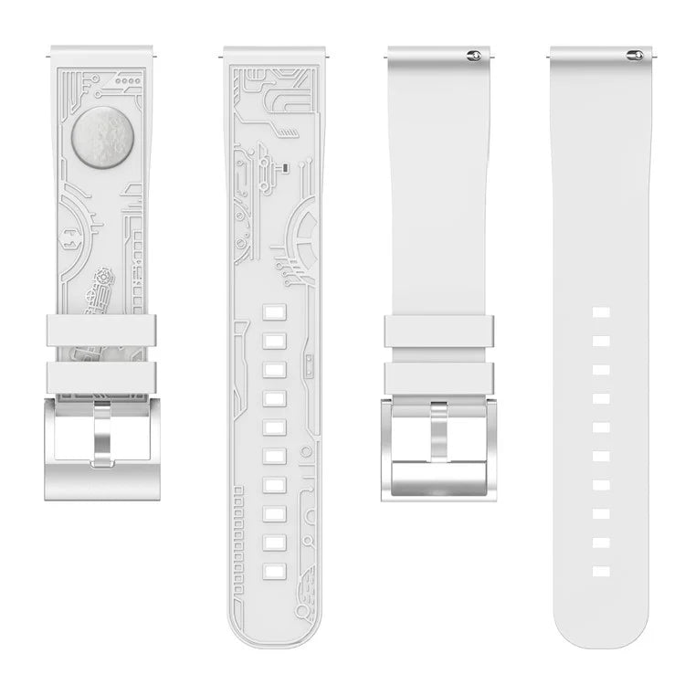 For Samsung Galaxy Watch3 45mm / Huawei Watch 4 / Garmin Venu 3 Universal 22mm Watch Band Silicone Watch Strap