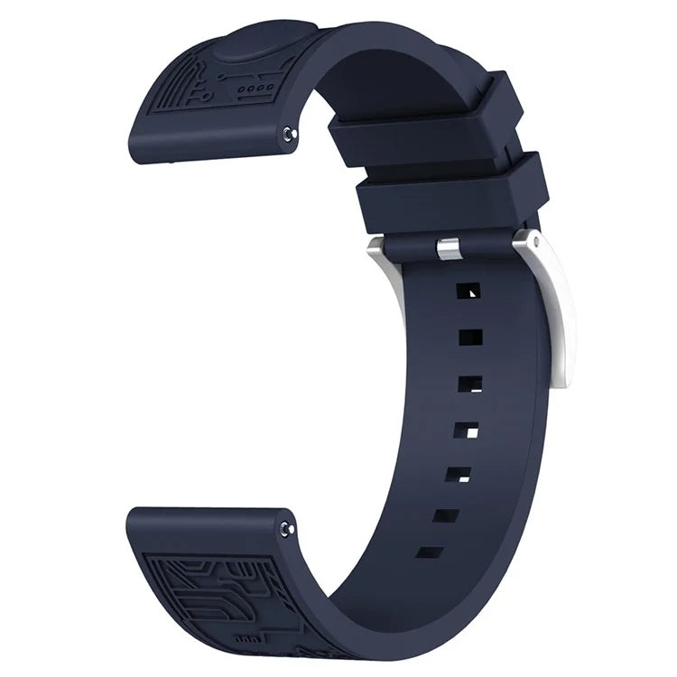 For Samsung Galaxy Watch3 45mm / Huawei Watch 4 / Garmin Venu 3 Universal 22mm Watch Band Silicone Watch Strap