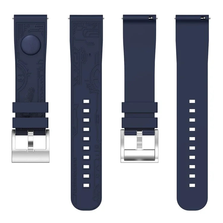 For Samsung Galaxy Watch3 45mm / Huawei Watch 4 / Garmin Venu 3 Universal 22mm Watch Band Silicone Watch Strap